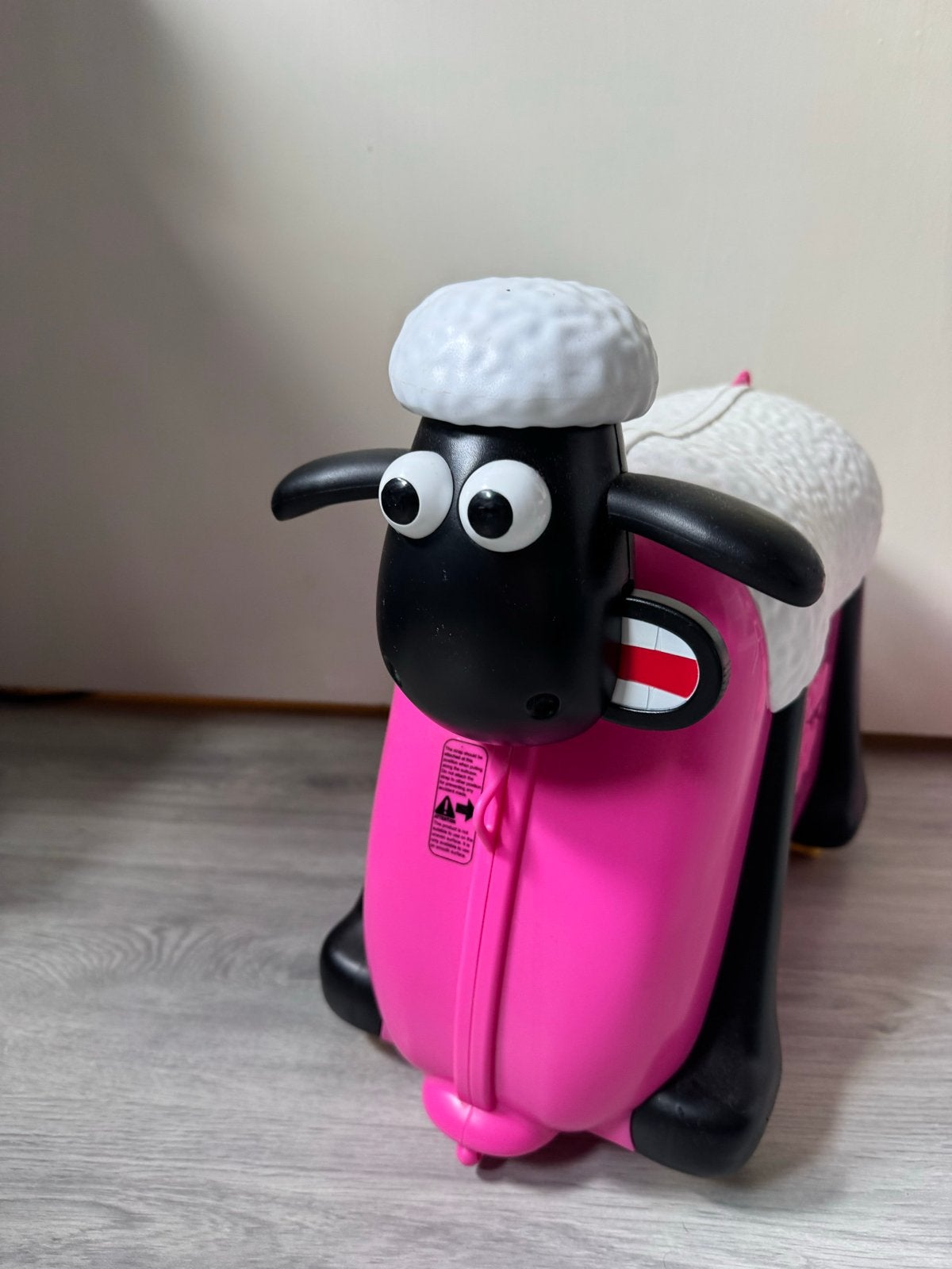 Reiskoffer Shaun het Schaap - Roze/Wit trolley, Wieltjes, 20 tot 30 cm, Minder dan 40 cm, Minder dan 35 cm
