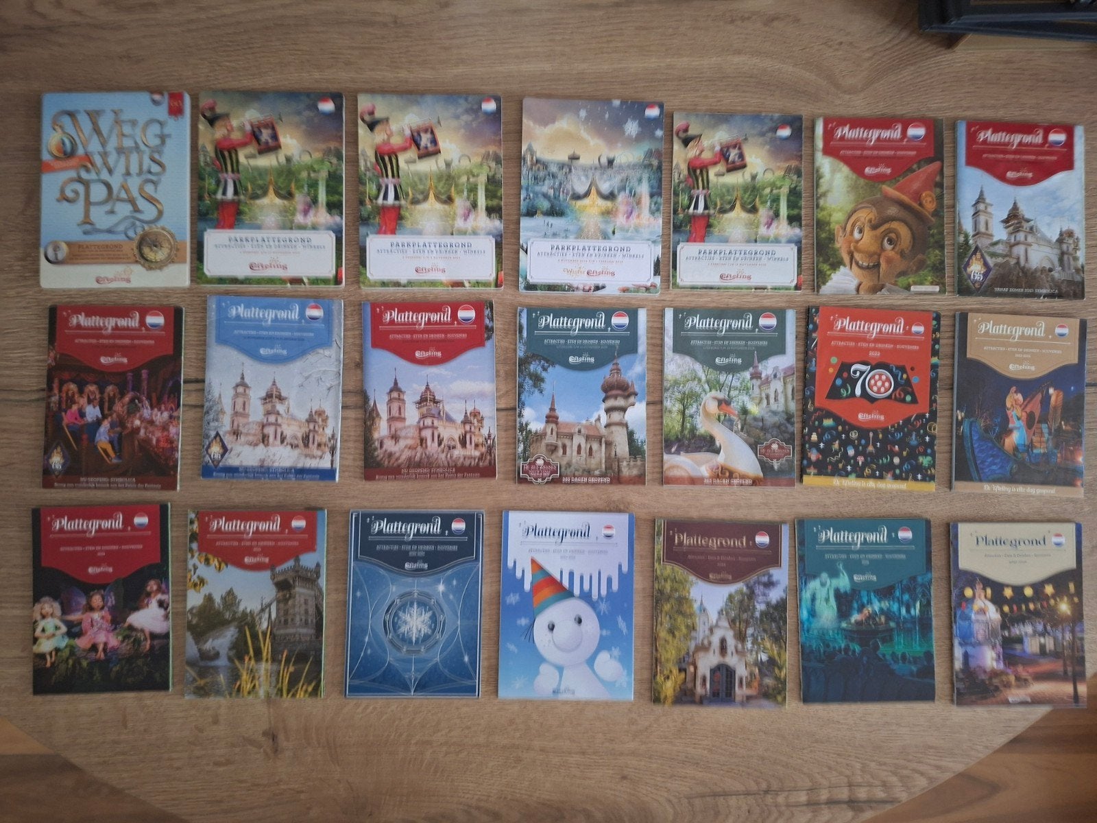 Efteling Park Plattegronden Collectie, Ophalen of Verzenden