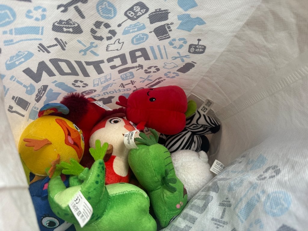 Knuffels, Kinderen en Baby's, Speelgoed | Knuffels en Pluche, Overige karakters, Overige typen, Zo goed als nieuw, Middelgroot (20 tot 80 cm)