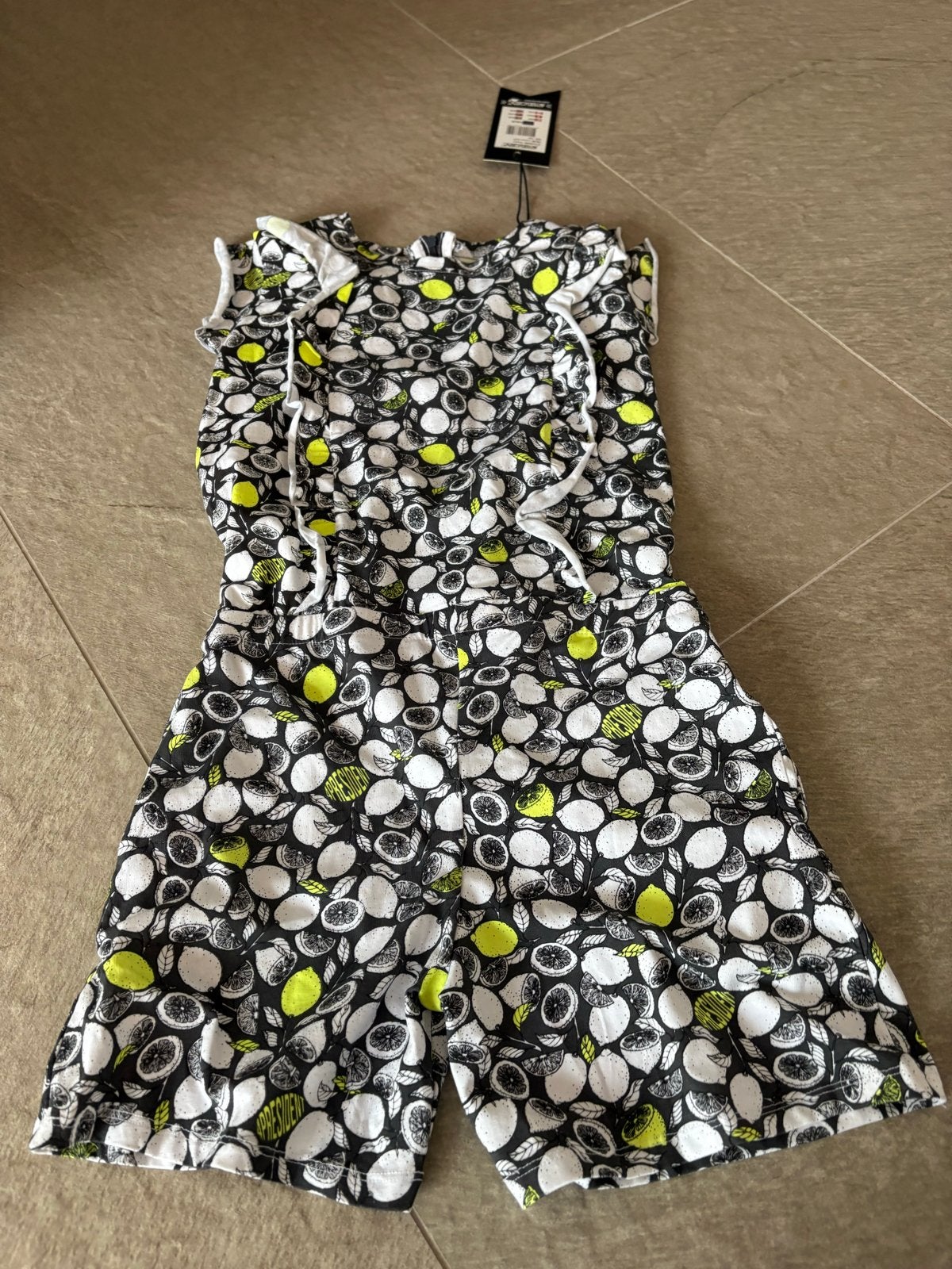 4President Roslyn Jumpsuit Lemon AOP Maat 164 Nieuw, Kinderen en Baby's, Kinderkleding | Maat 164, Ophalen, Nieuw, Meisje, Overige typen