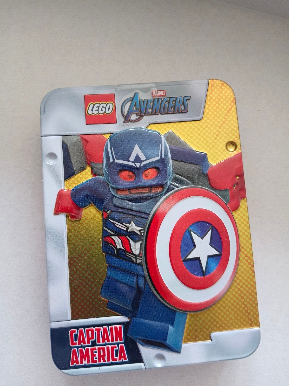 LEGO Marvel Avengers Captain America Blikje, Ophalen of Verzenden, Zo goed als nieuw, Overige merken