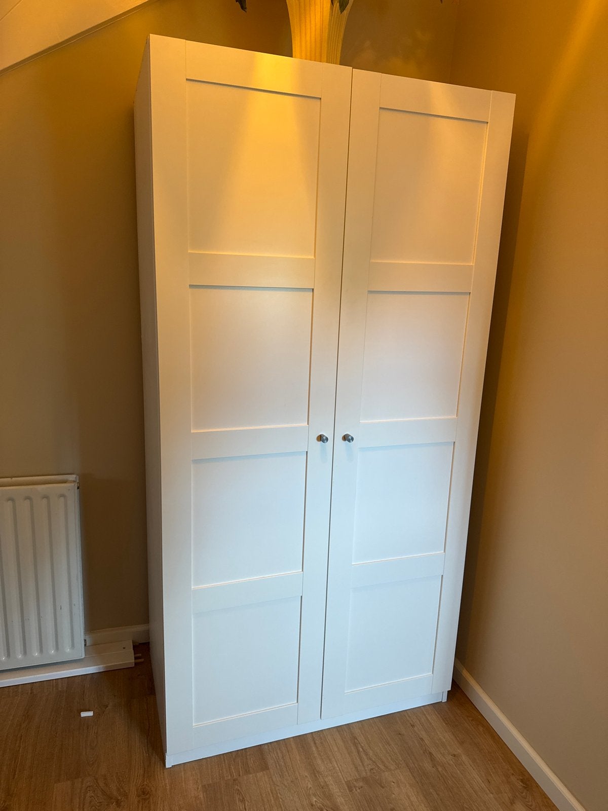 Ikea Brimnes Witte kledingkast met twee deuren, Huis en Inrichting, Ophalen, Gebruikt, 200 cm of meer, 50 tot 100 cm