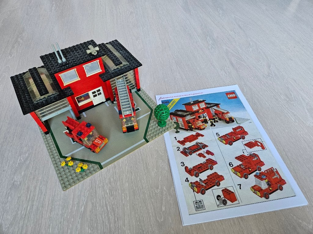 Lego Legoland 6382 Fire Station, Inclusief minifiguren, Gebruikt, Lego, Ophalen of Verzenden