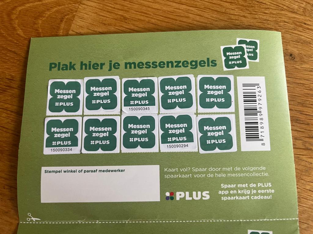 Plus messen zegels, Verzamelen, Ophalen of Verzenden