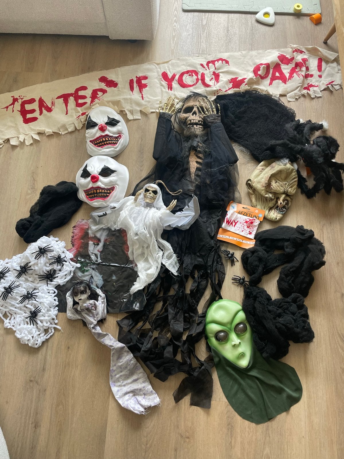 Diverse Halloween Decoratie en Accessoires, Ophalen, Gebruikt, Versiering, Halloween of Griezel