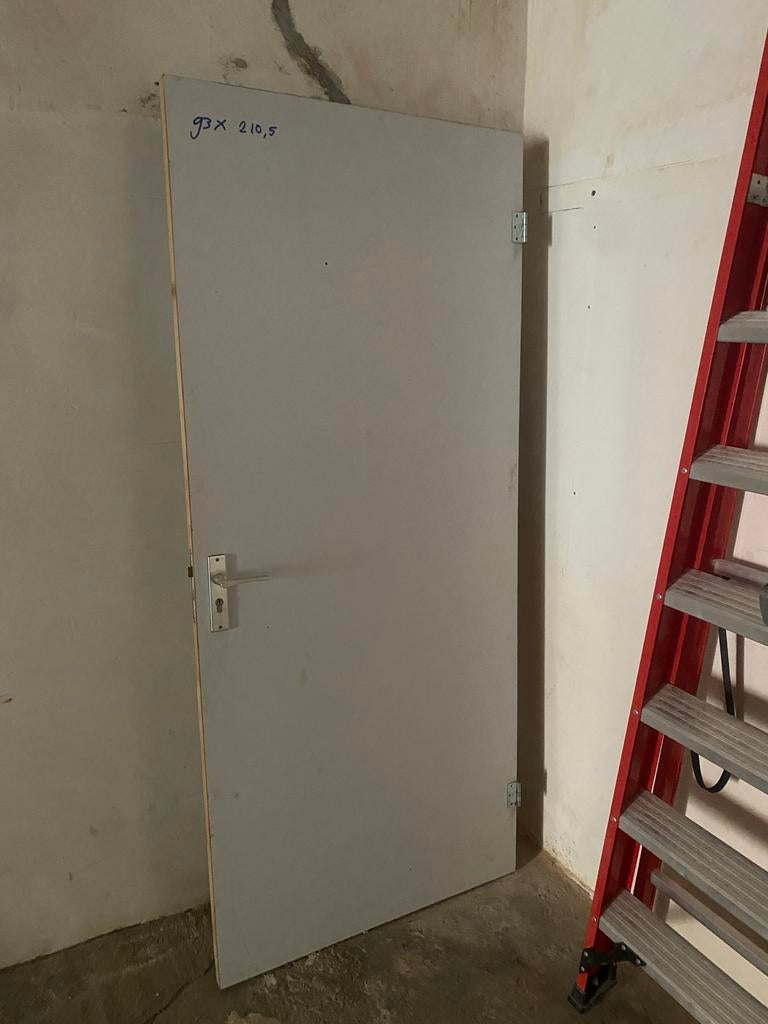 Diverse stompe deuren met beslag, Ophalen, Gebruikt, 80 tot 100 cm, Binnendeur