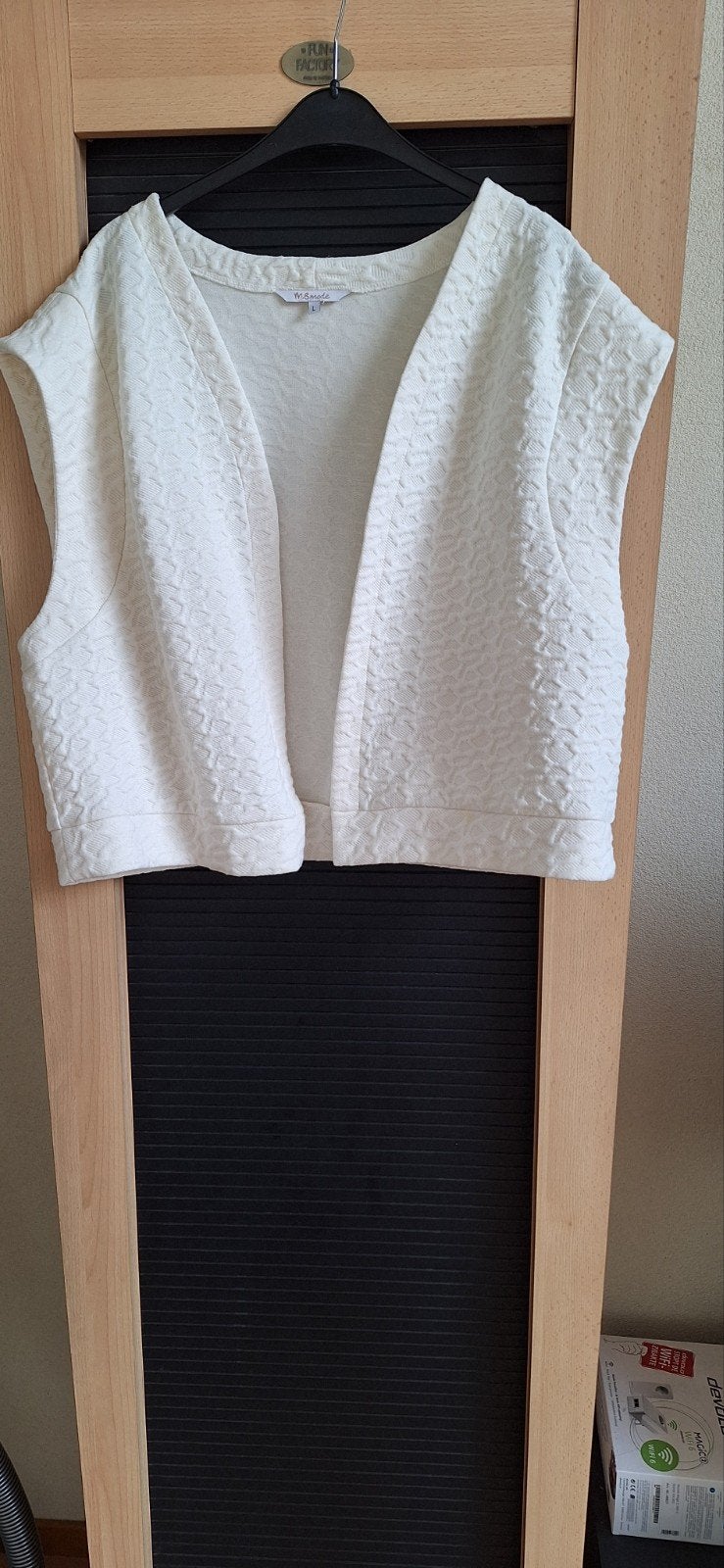 MS Mode gilet creme mt L, Overige typen, Beige, Maat 46/48 (XL) of groter, Ophalen of Verzenden