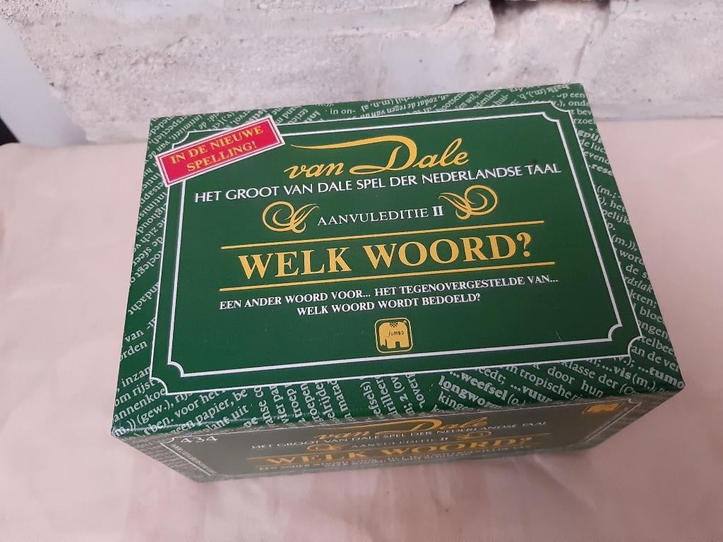 van Dale het groot spel der Nederlandse taal, Groen, Hobby en Vrije tijd, Gezelschapsspellen | Bordspellen, Ophalen, Jumbo, Zo goed als nieuw