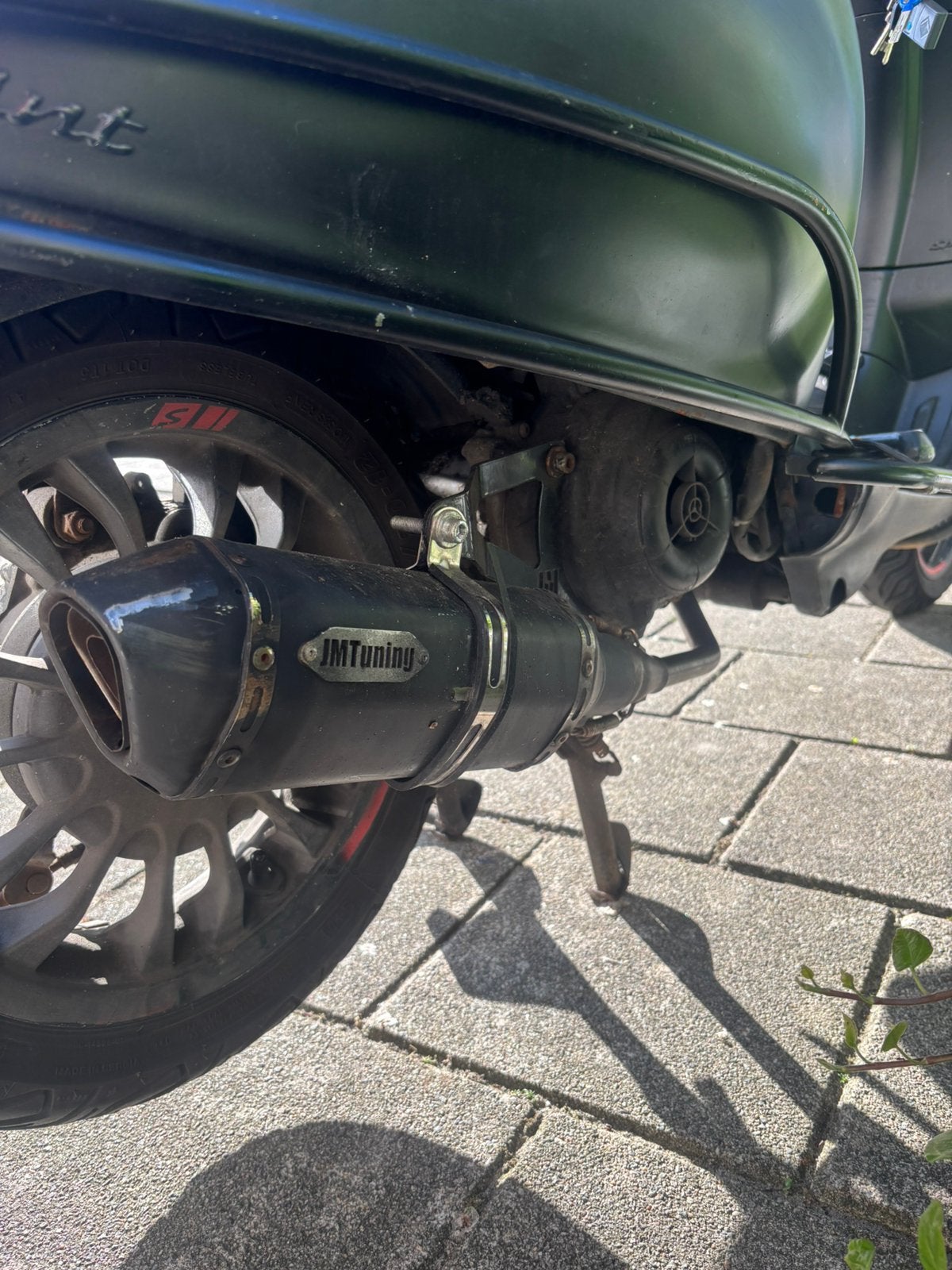 Jm tuning uitlaat compleet 4t 2v vespa zip, Ophalen of Verzenden, Zo goed als nieuw, Benzine, Zip
