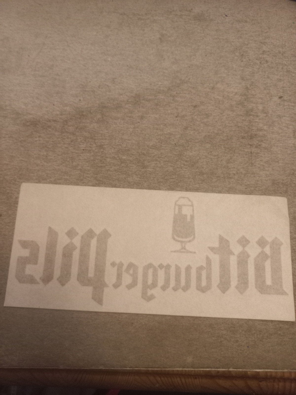 Vintage Bitburger Bier Sticker/Decal, Ophalen of Verzenden