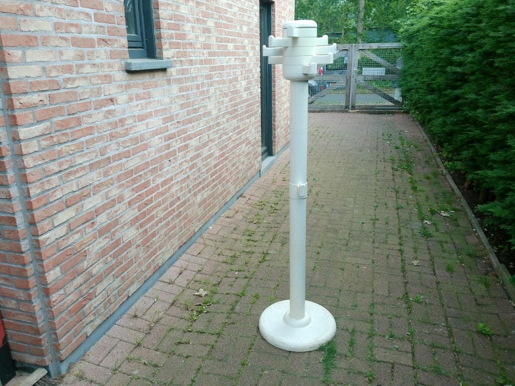 Witte kunstof kleding standaard, Kunststof, Ophalen of Verzenden, Zo goed als nieuw, Staande kapstok