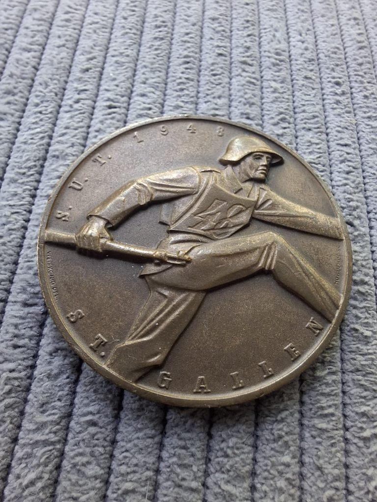 Penning SUT St. Gallen 1948 (leger / militaria), Verzenden, Overige materialen, Buitenland