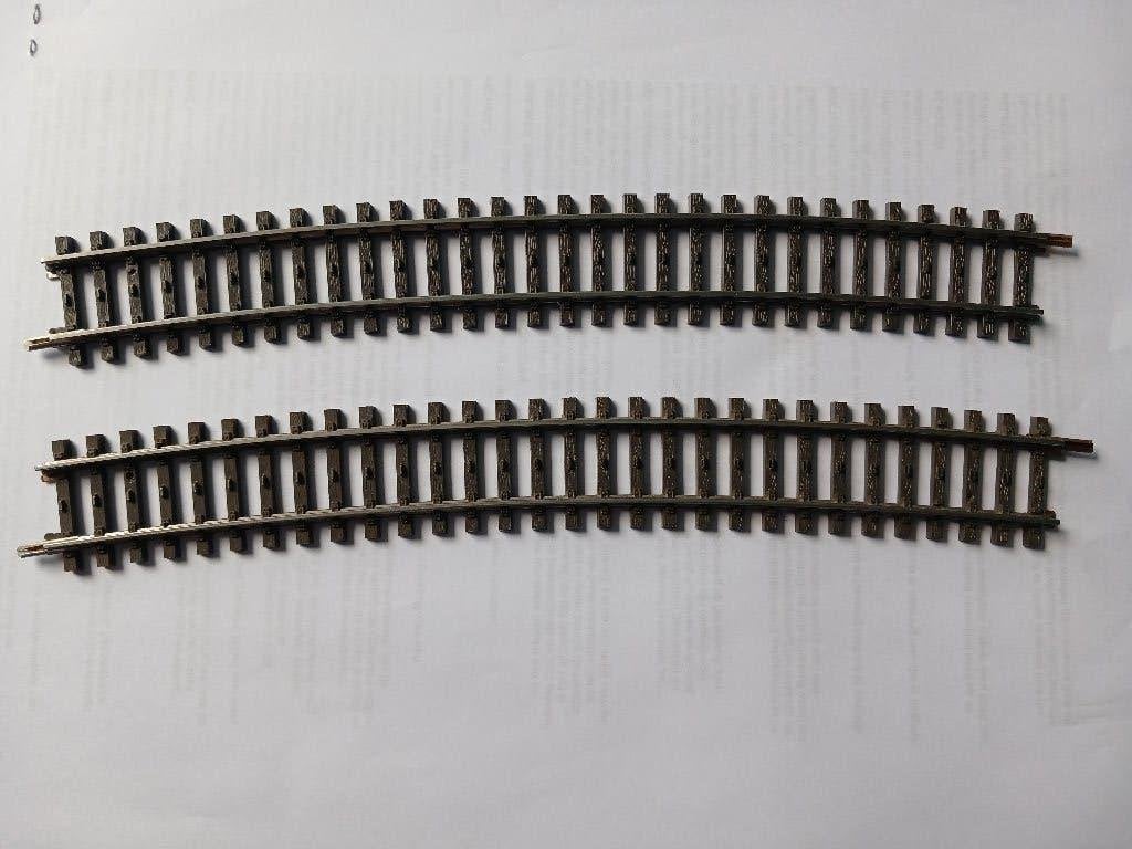 Marklin #2274 bochten K-rails, Wisselstroom, Gebruikt, Rails, Ophalen of Verzenden