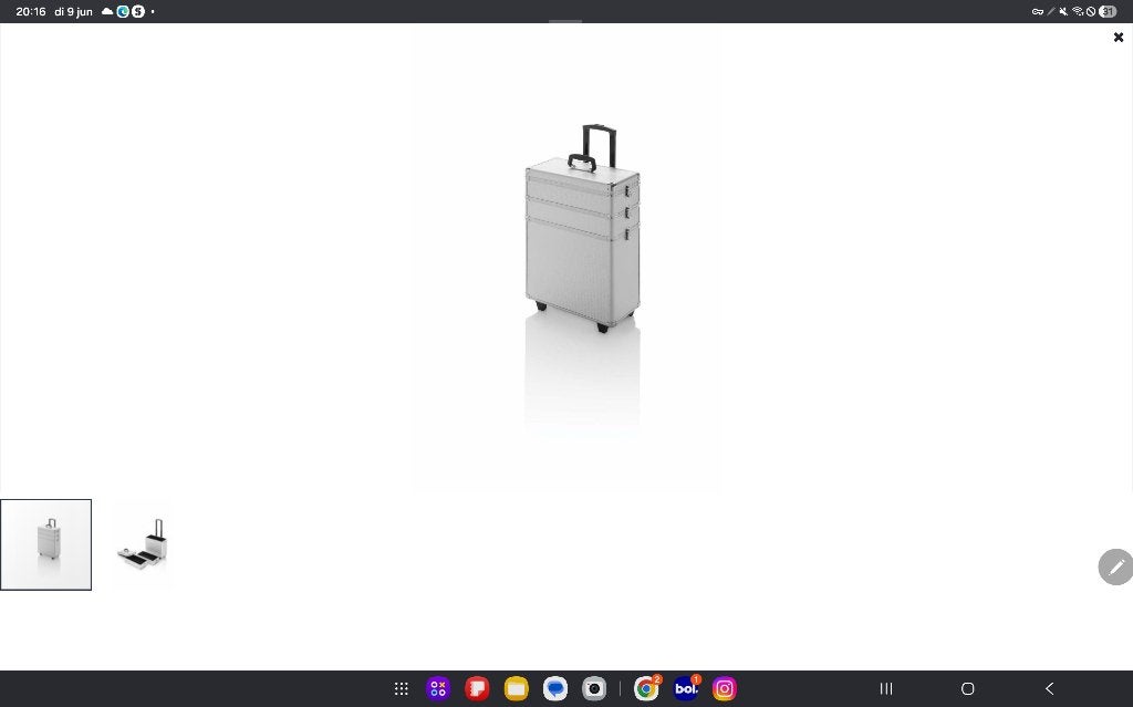 Kapperskoffer gevuld, Ophalen, Zo goed als nieuw, Grijs, Hardcase