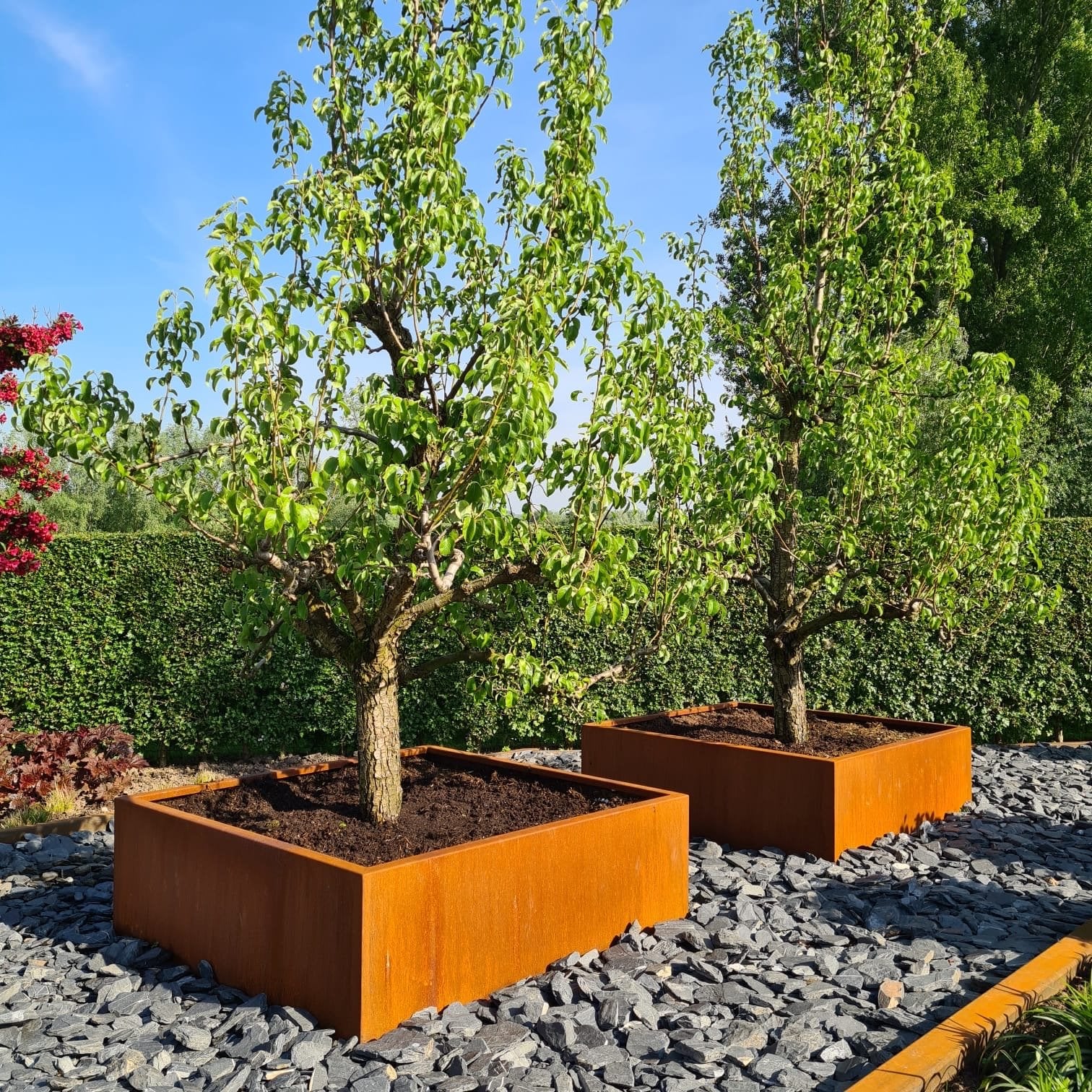 Cortenstalen plantenbak 120x120x40 OOK MAATWERK!, Tuin en Terras, Bloembakken en Plantenbakken, 100 cm of meer, Vierkant, Nieuw