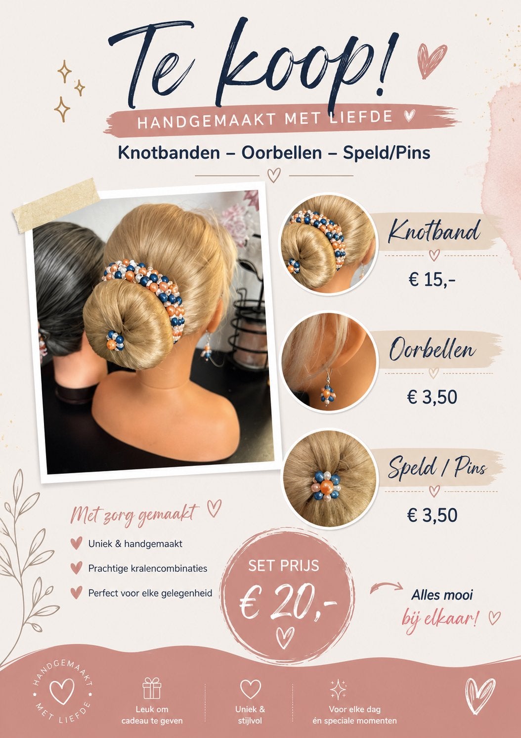 Knotbanden, speld en oorbellen in diverse kleuren, Dieren en Toebehoren, Paardrijkleding, Ophalen, Kinderen, Overige typen, Nieuw