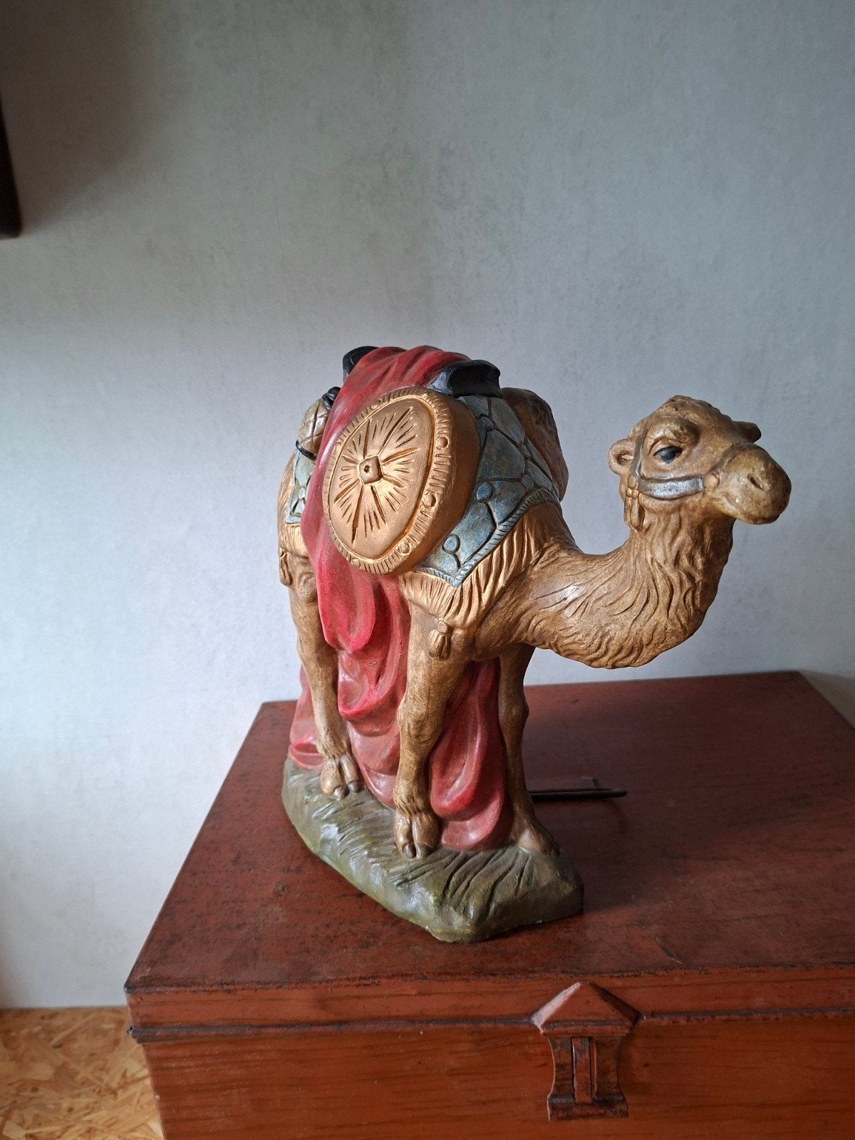 kerstgroep  met stal zeer goed conditie.mooie  zachte oude k, Diversen, Ophalen, Gebruikt