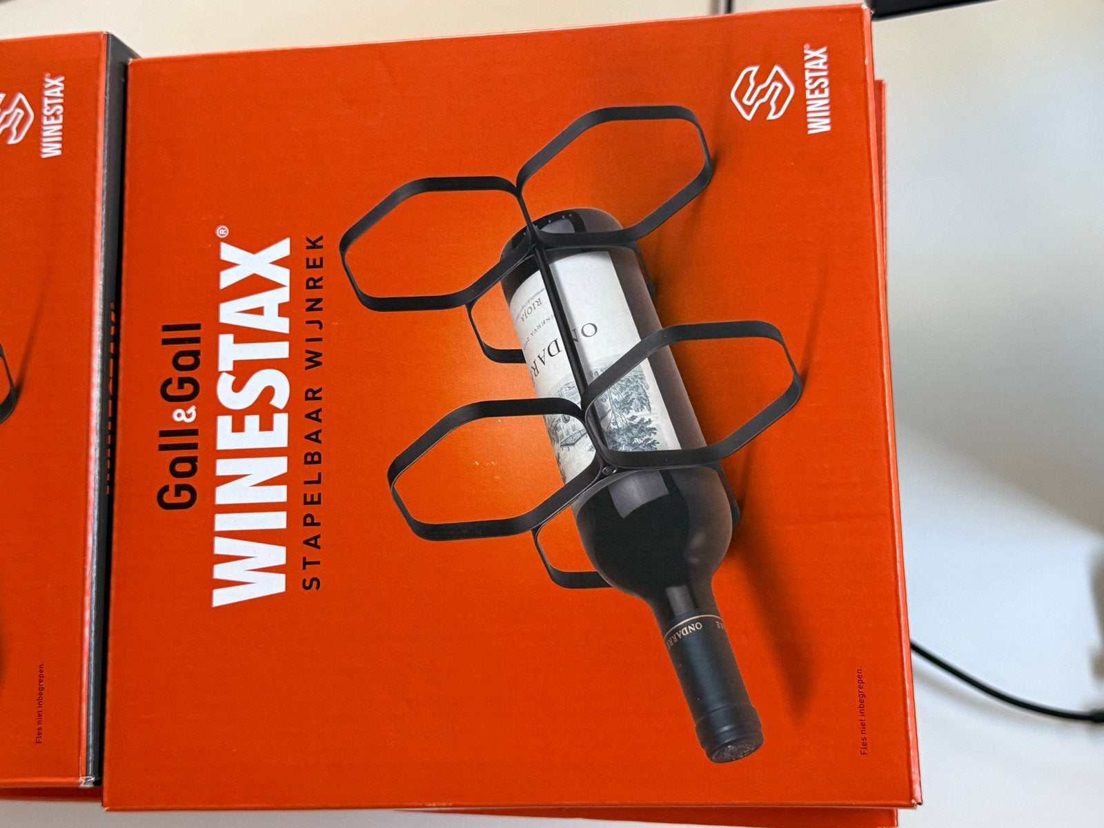 20x Winestax modulair wijnrek - Nieuw in doos, Nieuw, Ophalen of Verzenden, Minder dan 5 flessen, Metaal