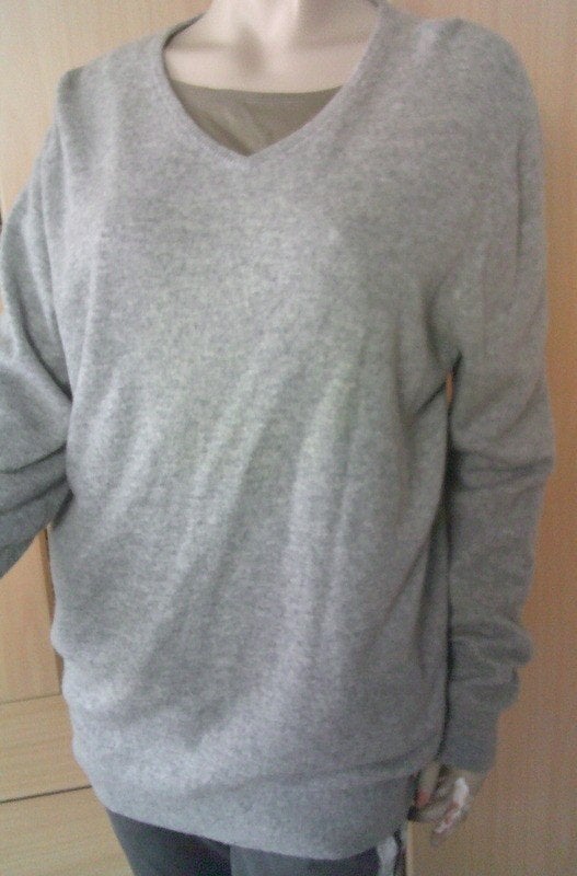 Steppin out grijze cashmere trui maat XXL, Verzenden, Gedragen, Maat 46/48 (XL) of groter, Grijs