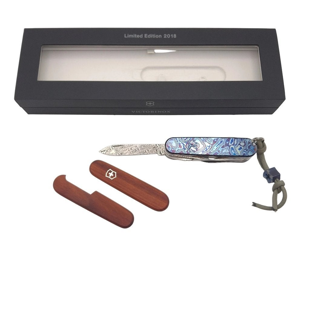 Victorinox Deluxe Tinker Damast Limited Edition 2018 MetonBo, Ophalen of Verzenden, Zo goed als nieuw