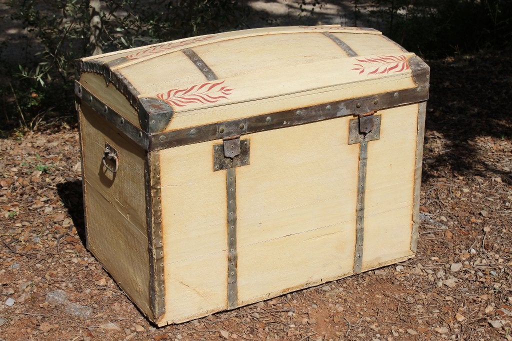 Brocante - Decoratieve Provençaalse schatkist!, Gebruikt, 50 tot 100 cm, 50 tot 75 cm, Ophalen
