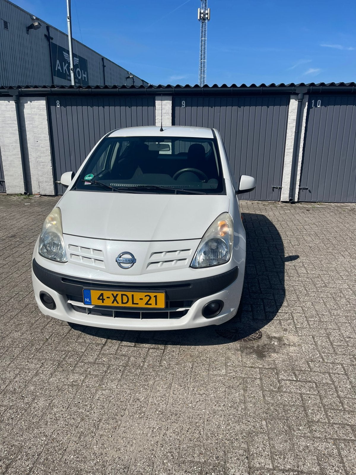 Nissan Pixo 1.0 50KW 5D 2011 Wit apk 10-2-2027 airco, Voorwielaandrijving, 200 kg, 4 stoelen, Bedrijf