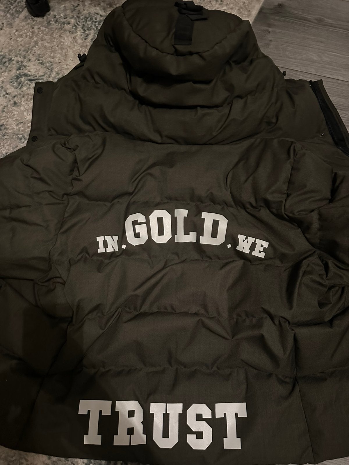 In gold we trust jas, Ophalen of Verzenden, Zo goed als nieuw, Overige maten, Groen