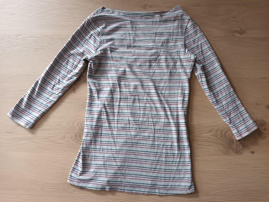 T shirt Primark slash neck maat XS 34 36 top topje grijs, Primark, Ophalen of Verzenden, Korte mouw, Maat 34 (XS) of kleiner