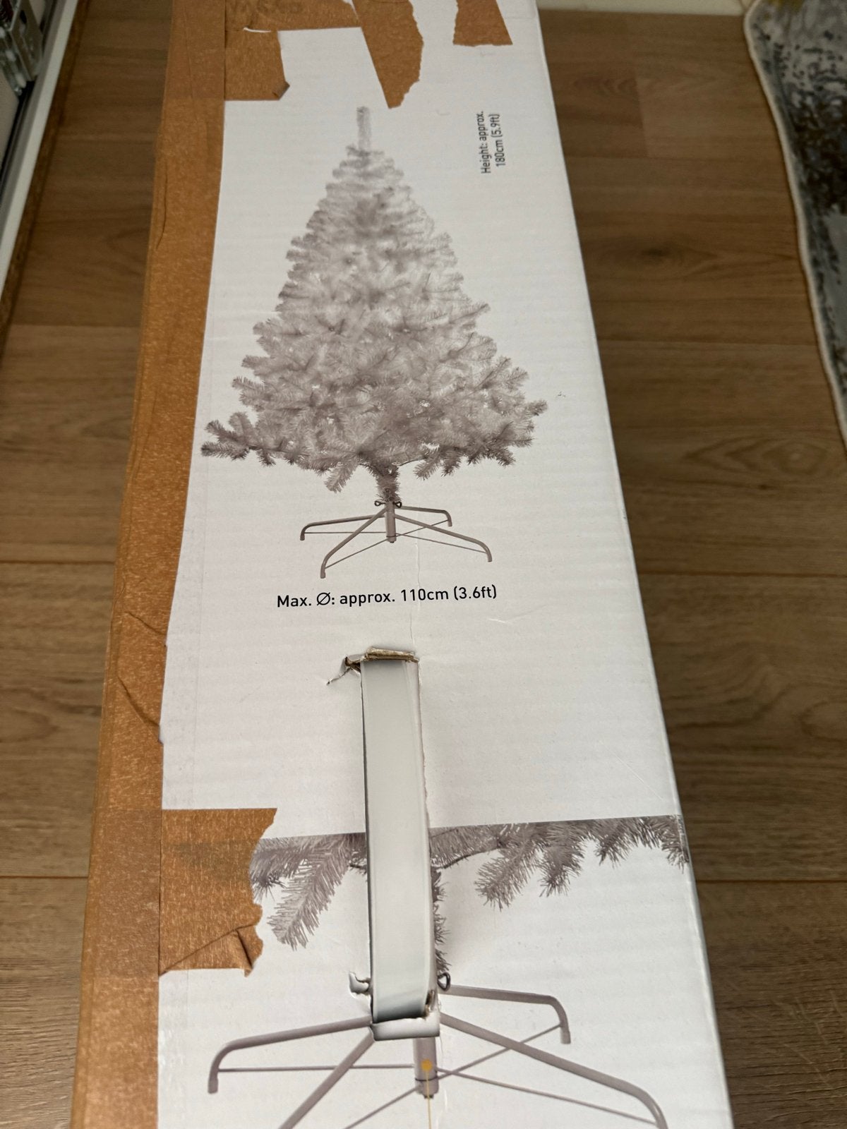 Kerstboom wit, Diversen, Ophalen