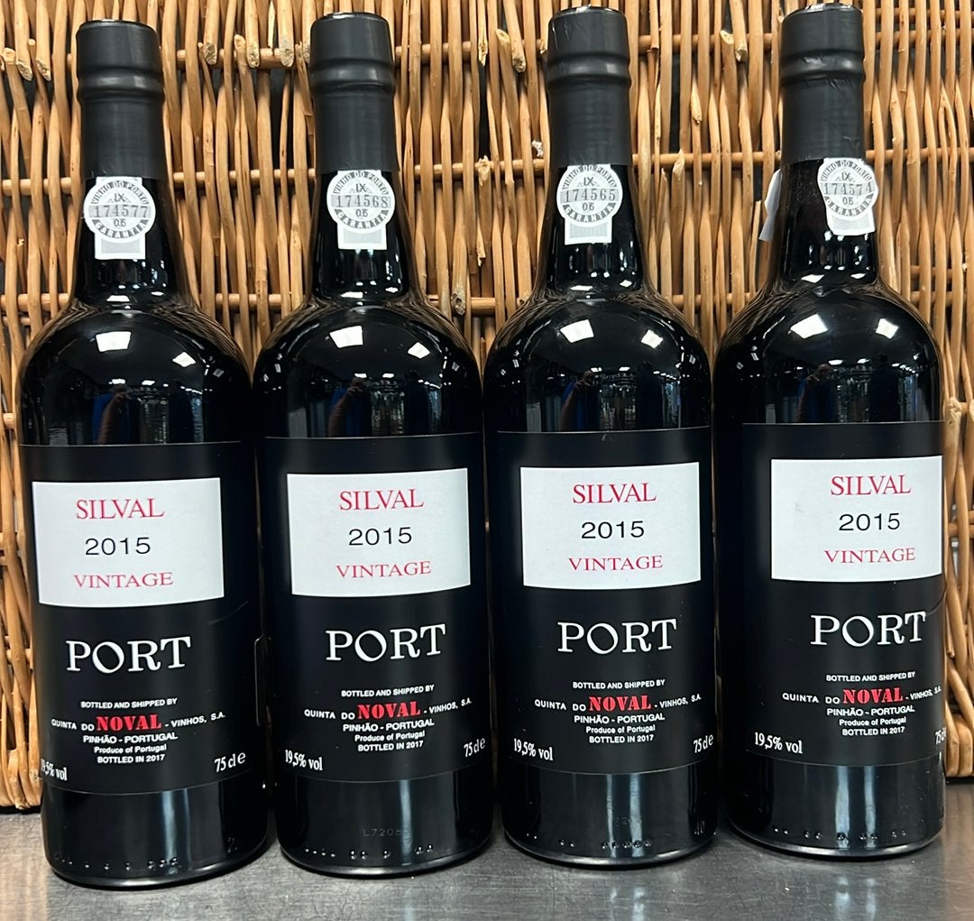 4 Flessen  Quinta do Noval Silval Vintage Port 2015, Ophalen of Verzenden, Zo goed als nieuw, Vol, Overige gebieden