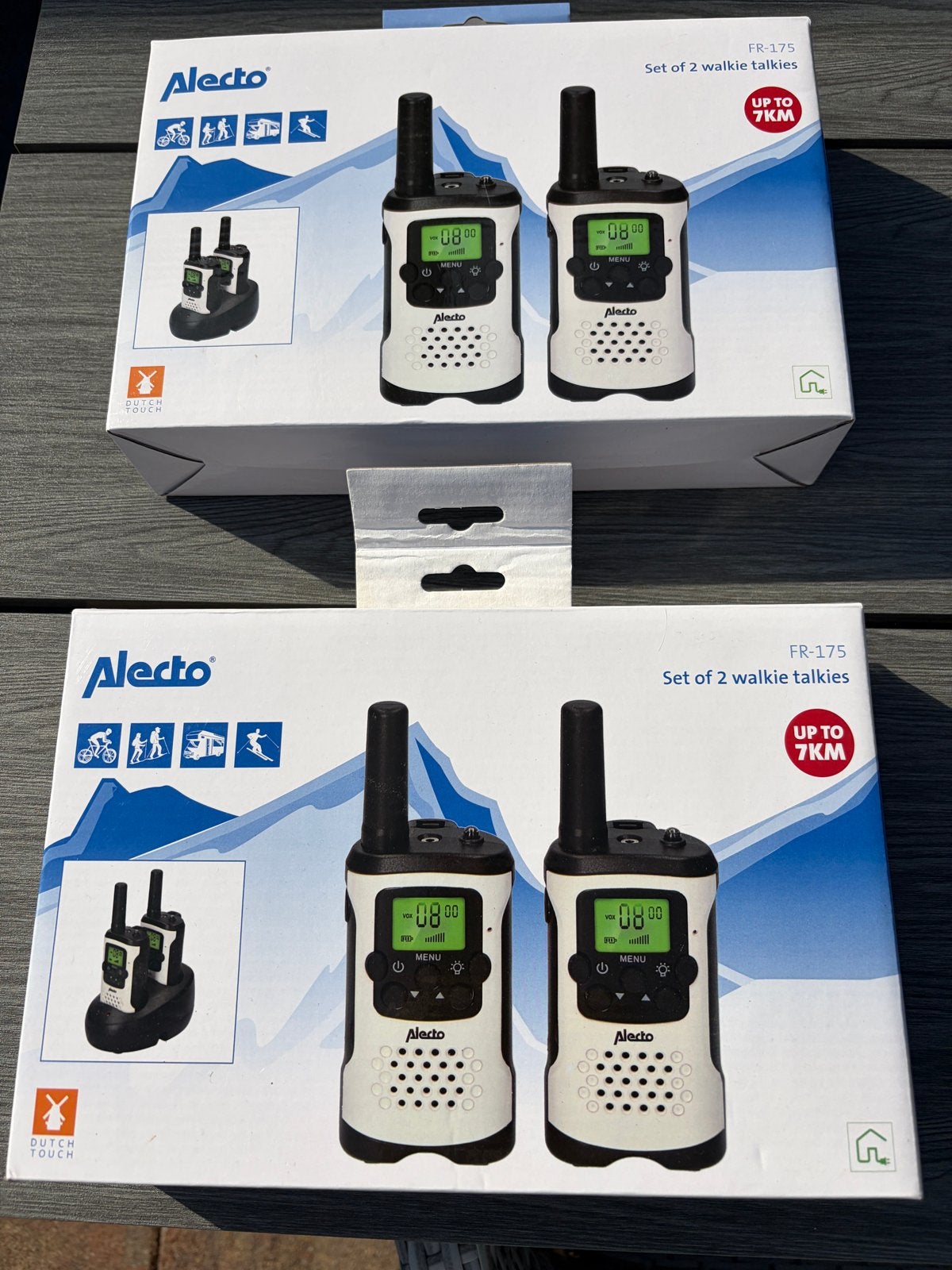 2 x Alecto FR-175 Walkie Talkie Set, Ophalen of Verzenden, Nieuw, 5 tot 15 km, Portofoon of Walkie-talkie