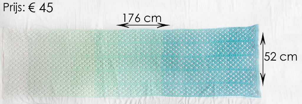 Zelf gehaakte omslagdoek sjaal shawl 100% katoen, Kleding | Dames, Ophalen of Verzenden, Nieuw, Maat 38/40 (M), Sjaal
