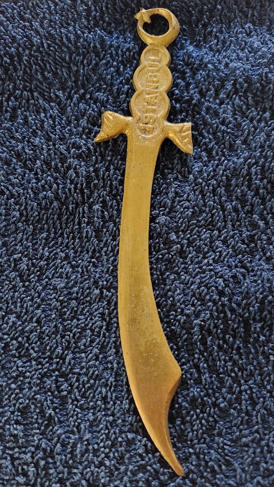Vintage Turkse messing briefopener - 14cm, Antiek en Kunst, Ophalen of Verzenden