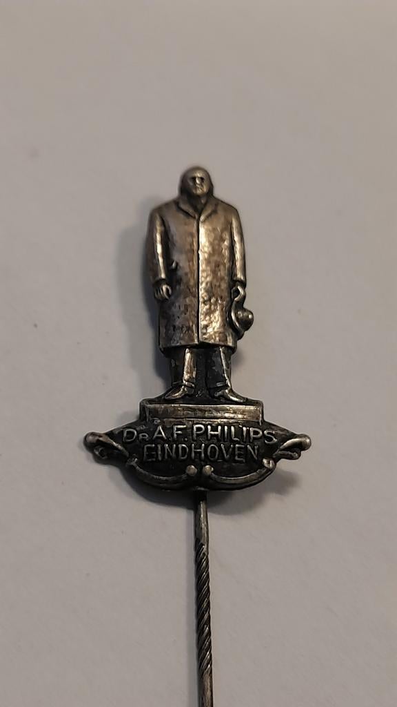 Vintage Dr. A.F. Philips Eindhoven speld/pin, Ophalen of Verzenden, Gebruikt