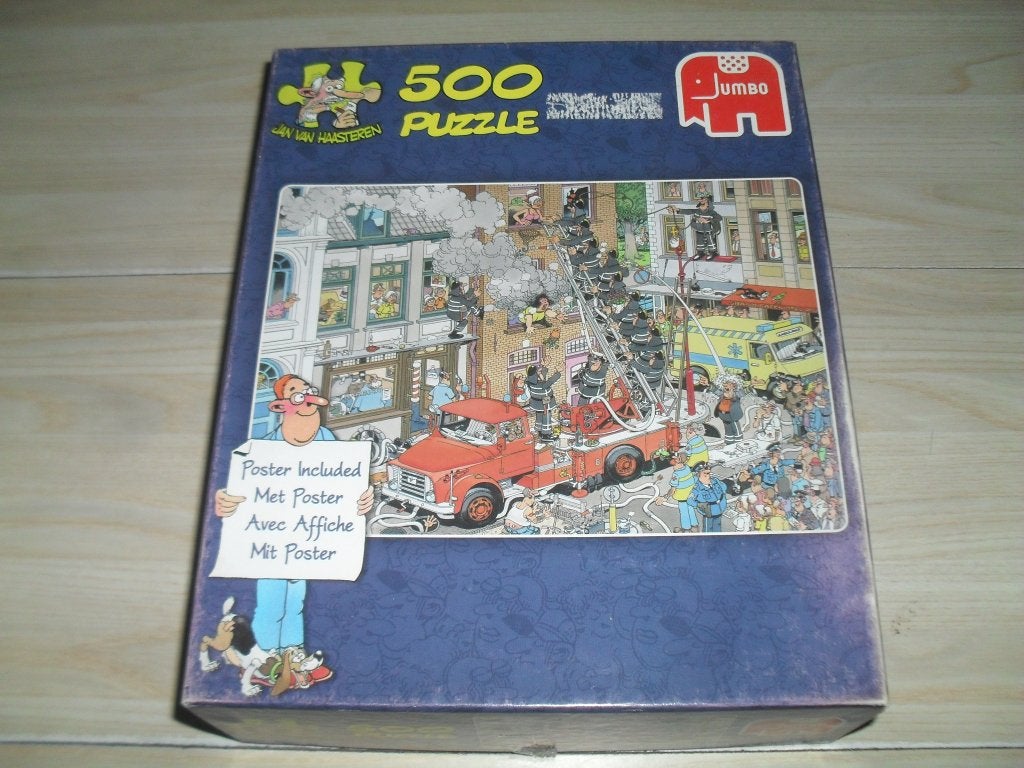 Jan van Haasteren puzzle 500 stukjes Brand meester, Ophalen, 500 t/m 1500 stukjes, Gebruikt, Legpuzzel