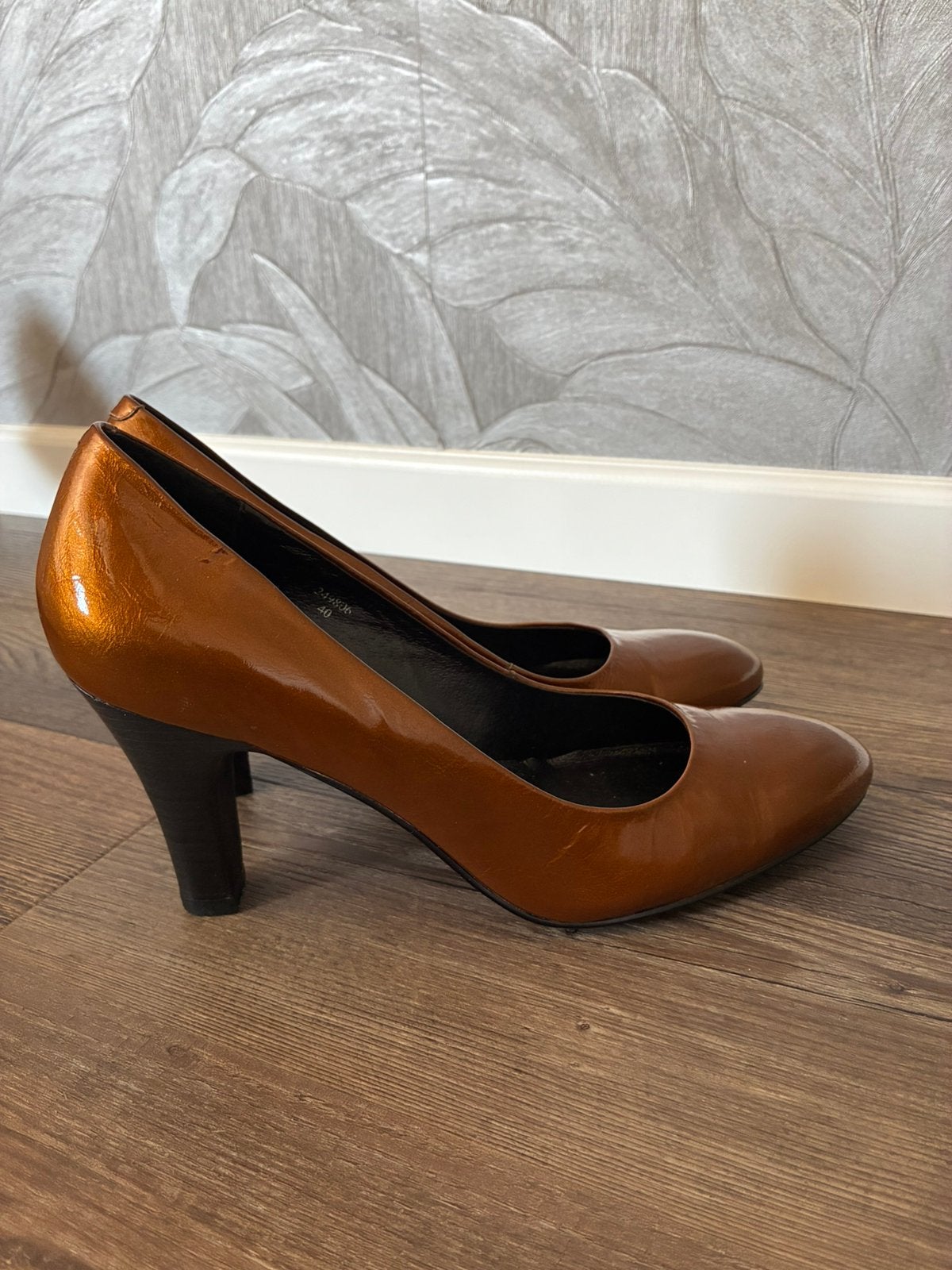 Stijlvolle pumps Manfield  Maat 7 (40) zgan, Pumps, Bruin, Verzenden, Zo goed als nieuw