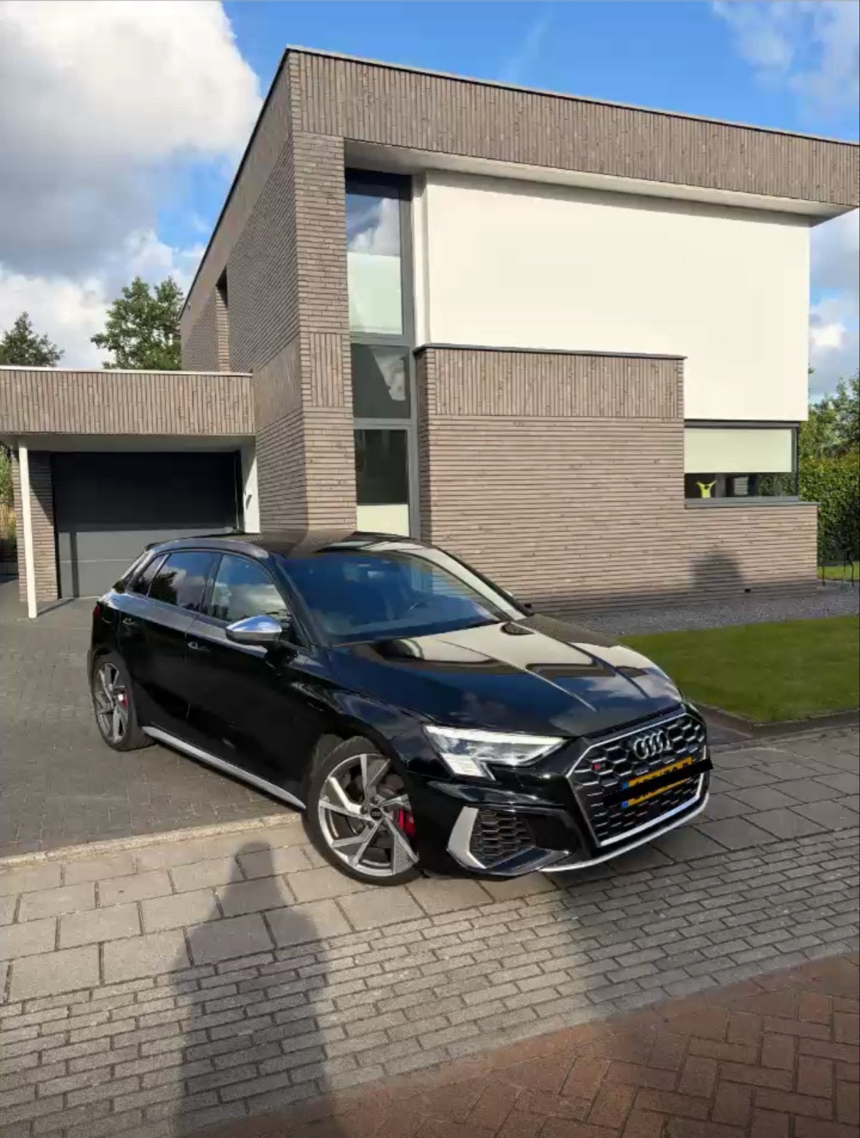 Audi A3 S3 Tfsi 310pk S-tronic Quattro 2022 zwart, Auto's, Audi, Automaat, S3, Parkeerassistent, 4 cilinders