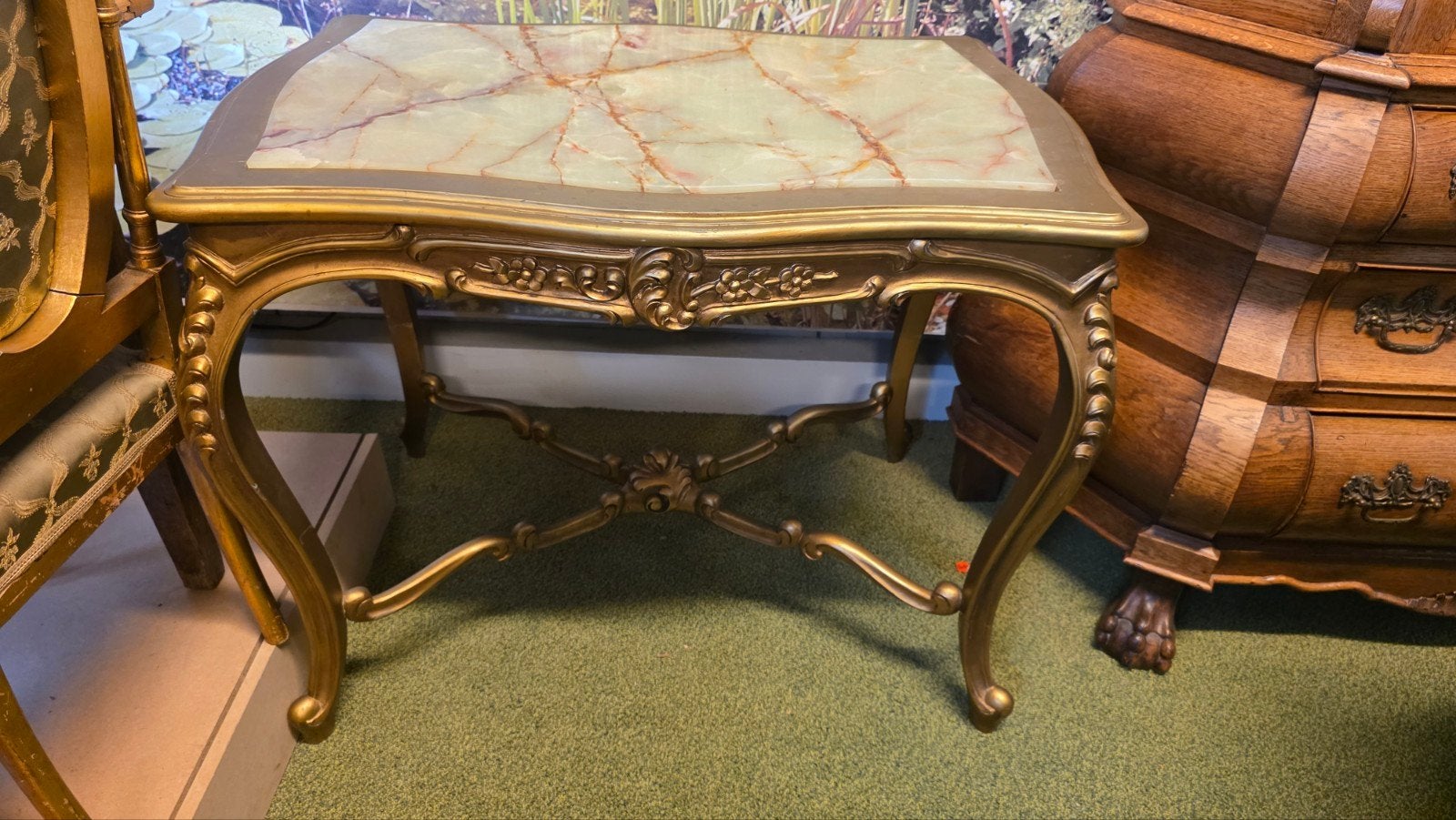 Franse Louise  XVI tafel maar met blad, Antiek en Kunst, Ophalen