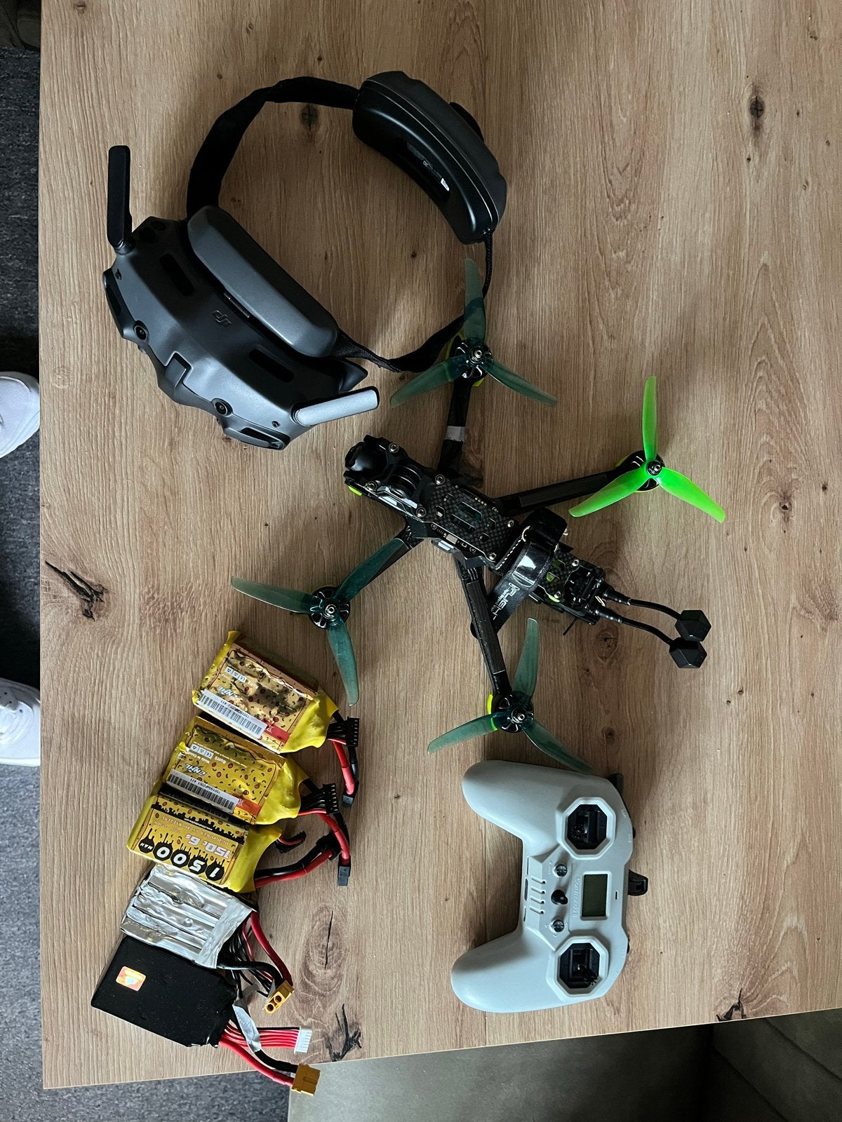 Nazgul DC5 04 Eco + Controller + DJI Goggles, Audio, Tv en Foto, Drones, 250 tot 900 gram, Gebruikt, Overige merken, Ophalen of Verzenden