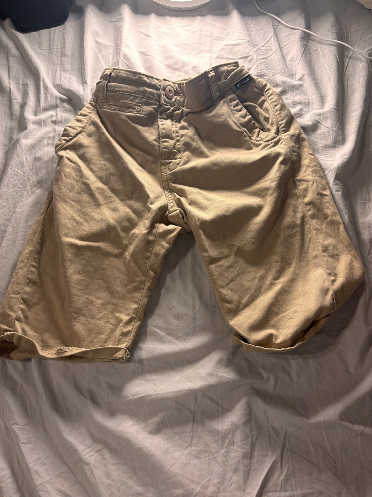 Retour korte broek beige maat 152, Ophalen, Zo goed als nieuw, Jongen of Meisje