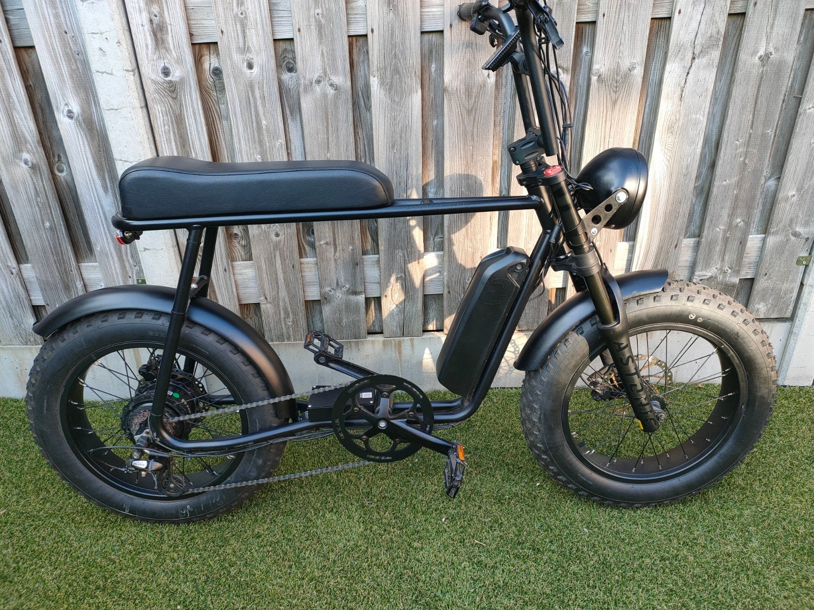 Fatbike Astonic Earth met Bafang motor en Shimano 7-speed, Gebruikt, Minder dan 47 cm, 50 km per accu of meer, Ophalen