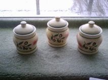 3 potjes nieuw, Ophalen, Nieuw, Voorraadpot, Steen/keramiek