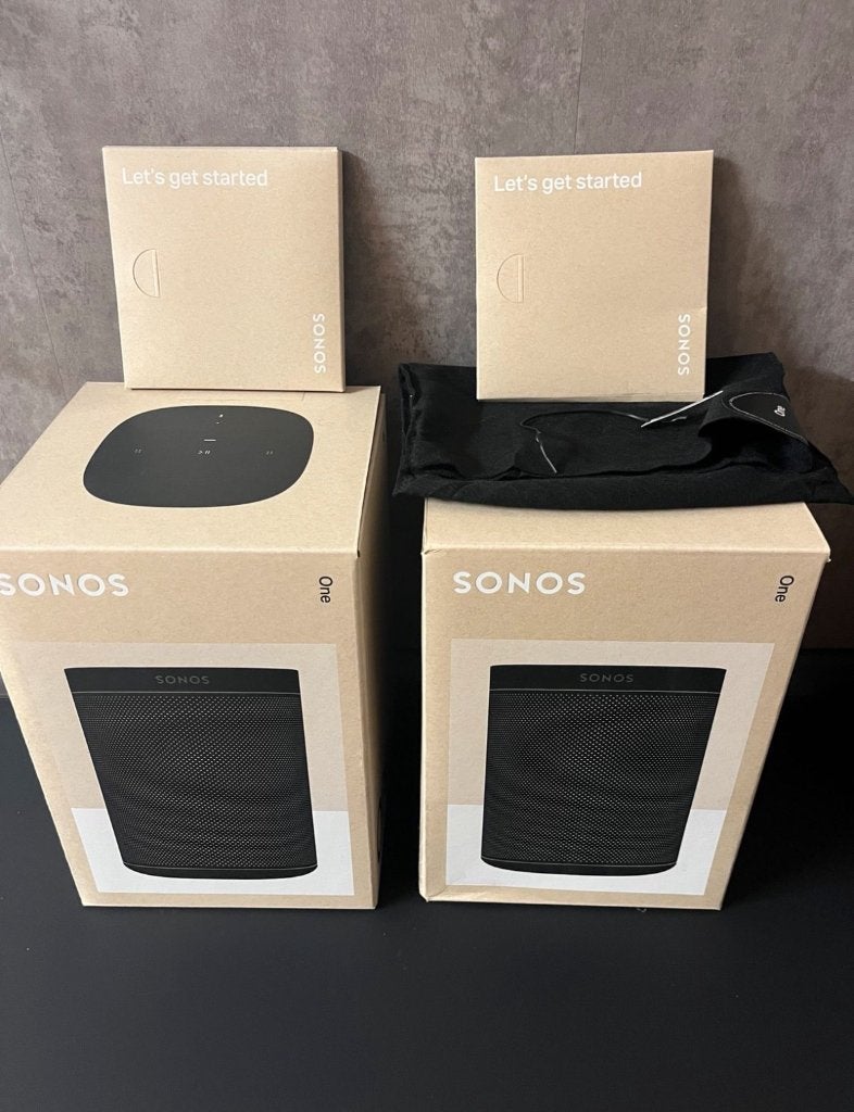 2x Sonos One Gen 2 zwart