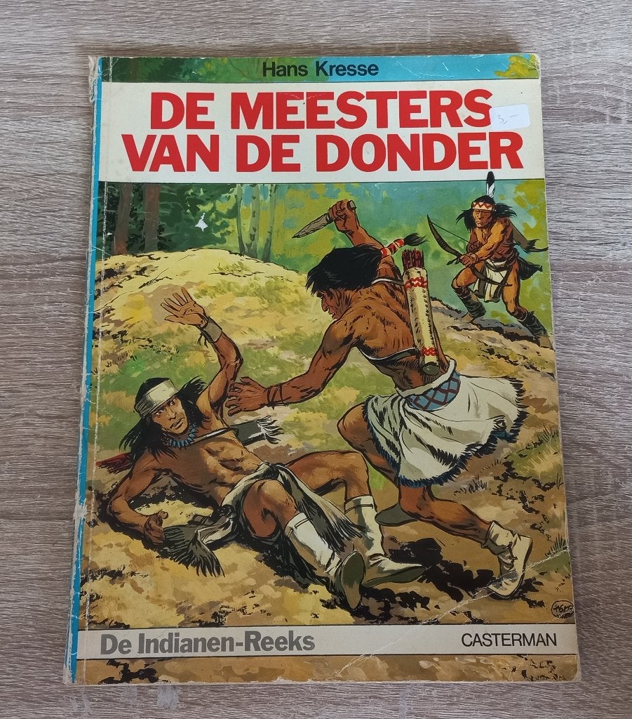 De meesters van de donder (Indianenreeks, 1973 1e druk), Boeken, Stripboeken, Gelezen, Eén stripboek, Ophalen of Verzenden, Hans Kresse