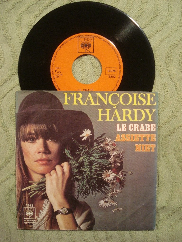 Françoise Hardy 7" Vinyl single: ‘Le Crabe’ (Nederland), Cd's en Dvd's, Ophalen of Verzenden, Zo goed als nieuw, 7 inch, Pop