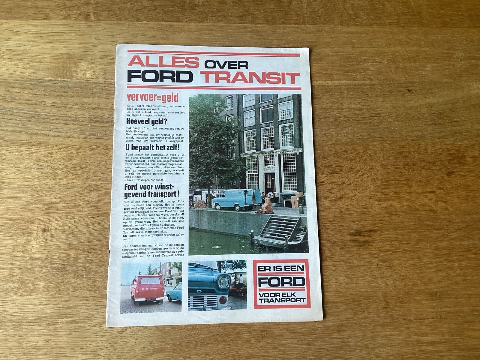Alles over Ford Transit - Brochure uit 1970, Ophalen of Verzenden, Zo goed als nieuw, Ford