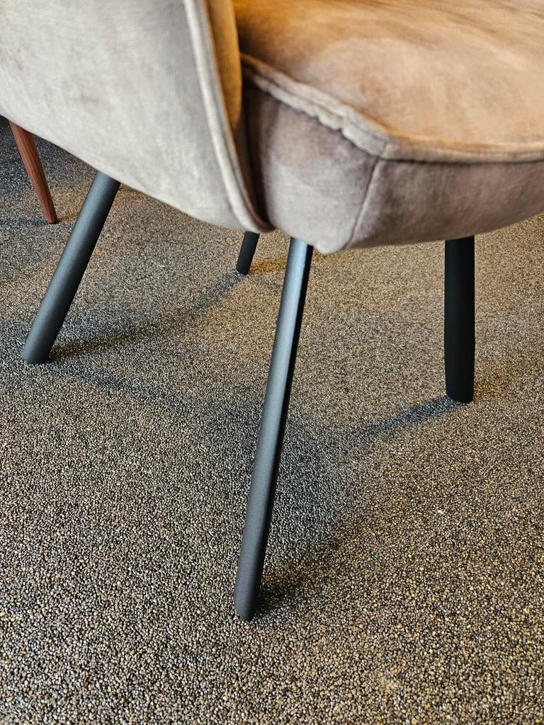 Stoel mabel zonder armleuning velours en handvat, Ophalen of Verzenden, Nieuw, Overige kleuren, Vijf, Zes of meer stoelen