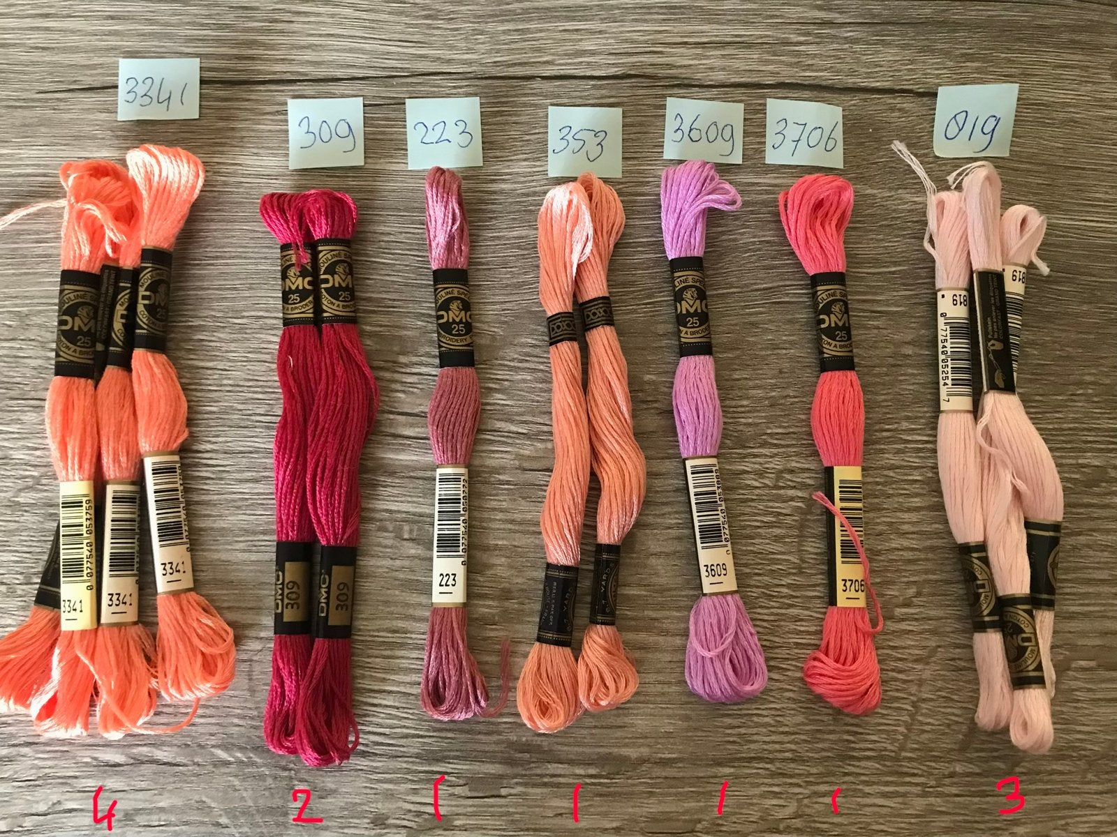 Borduurgaren 10 + 1 gratis - Keuze uit vele kleuren DEEL 2, Ophalen, Nieuw, Borduurgaren of Zijde