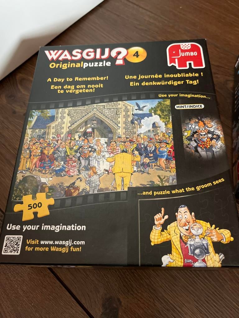 Wasgij puzzels 500 stukjes - Compleet, Hobby en Vrije tijd, Denksport en Puzzels, Ophalen, 500 t/m 1500 stukjes, Gebruikt, Legpuzzel