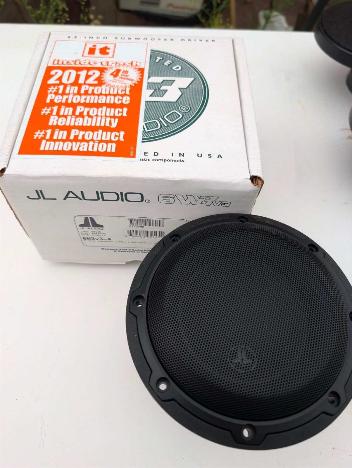 Nieuwe JL Audio 6W3v3-4 Subwoofer Driver, Auto diversen, Ophalen of Verzenden